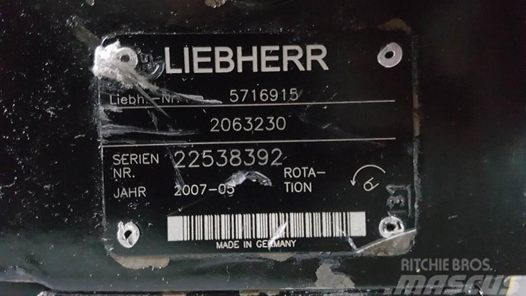 Liebherr 5716915 - L566/L574 - Drive pump/Fahrpumpe/Rijpomp Hidraulika