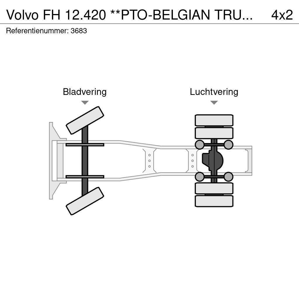 Volvo FH 12.420 **PTO-BELGIAN TRUCK-LOW MILEAGE** Nyergesvontatók