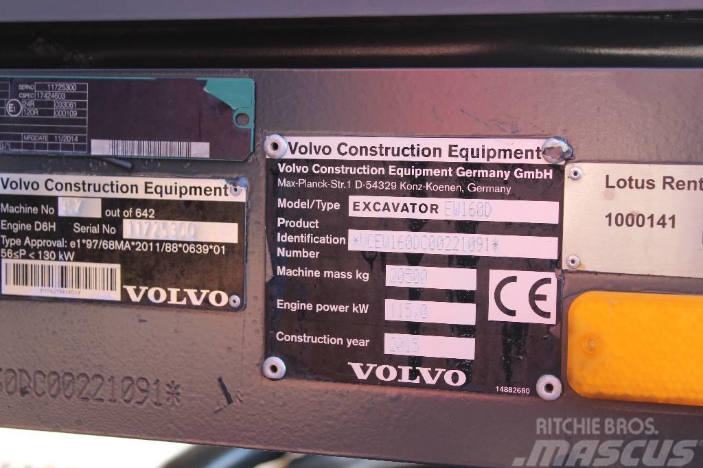 Volvo EW 160 D / Novatron 3D, Kärry, Uudet renkaat, YM! Gumikerekes kotrók