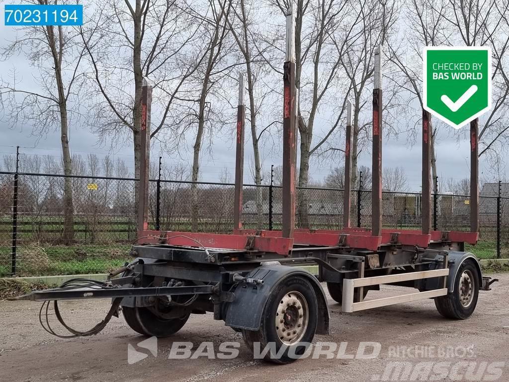  Pavic HTA 18 2 axles Holztransport Wood SAF Rönkszállító pótkocsik