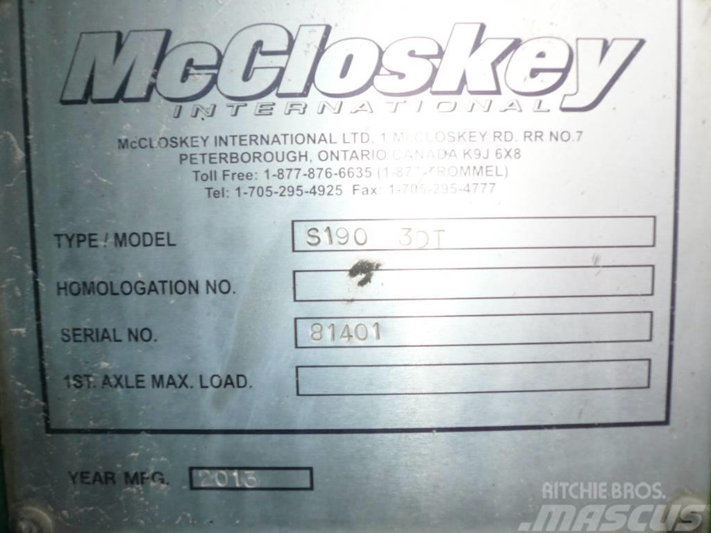 McCloskey S190 3D Mobil szűrők