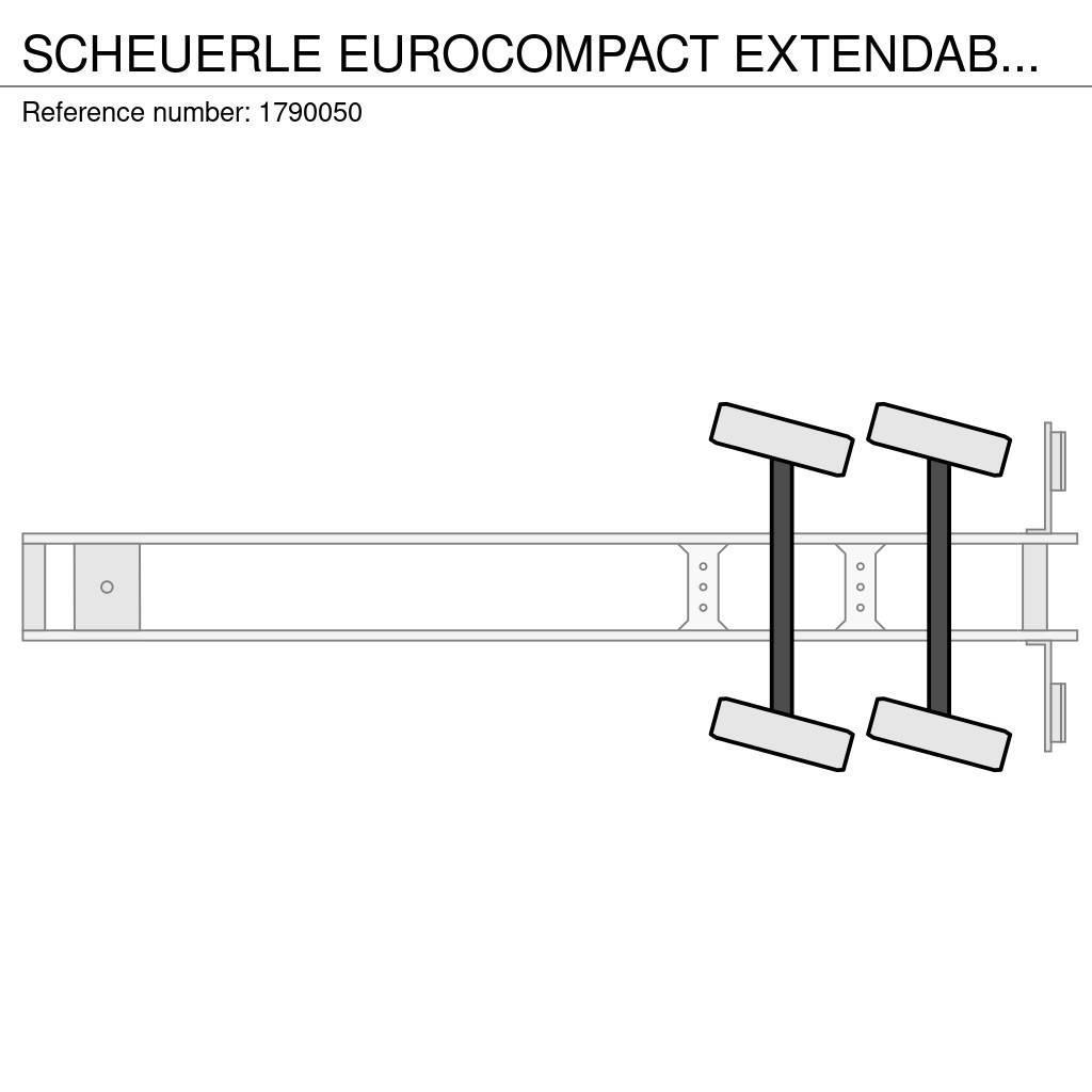 Scheuerle EUROCOMPACT EXTENDABLE DIEPLADER/TIEFLADER/LOWLOAD Mélybölcsős félpótkocsik