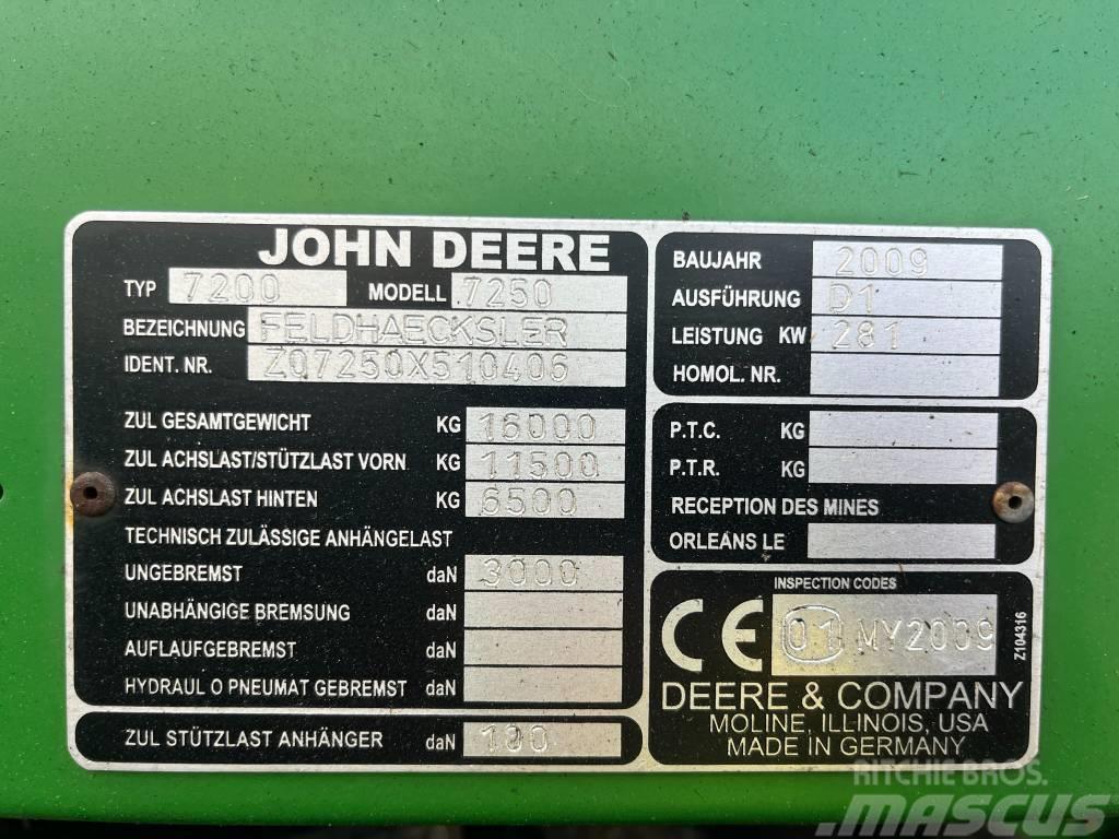 John Deere 7250 Önjáró szecskázók
