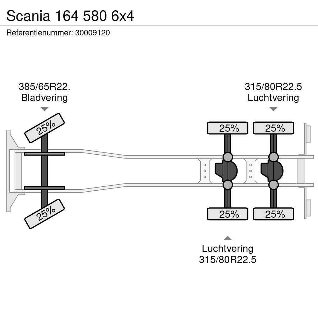 Scania 164 580 6x4 Fülkés alváz