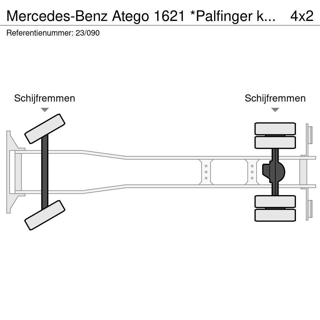 Mercedes-Benz Atego 1621 *Palfinger kraan*Containersysteem*lucht Horgos rakodó teherautók