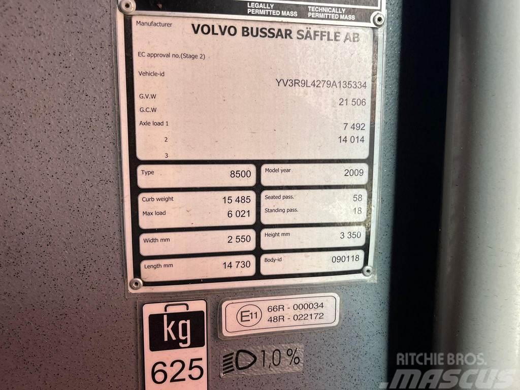 Volvo B12M 8500 6x2 58 SATS / 18 STANDING / EURO 5 Városi buszok