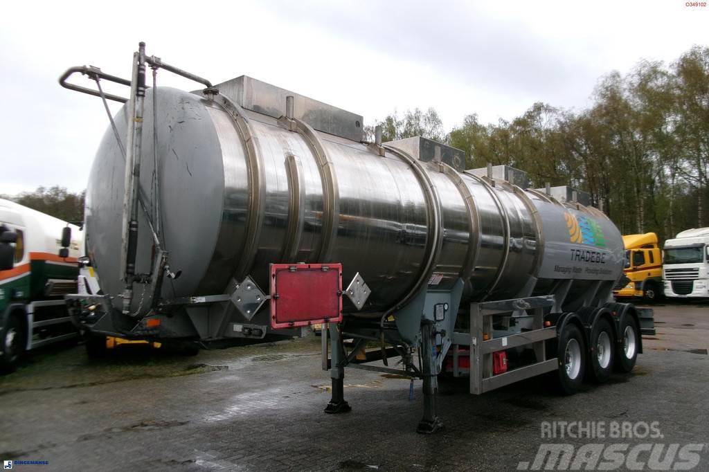  Clayton Chemical tank inox 30 m3 / 1 comp Tartályos félpótkocsik