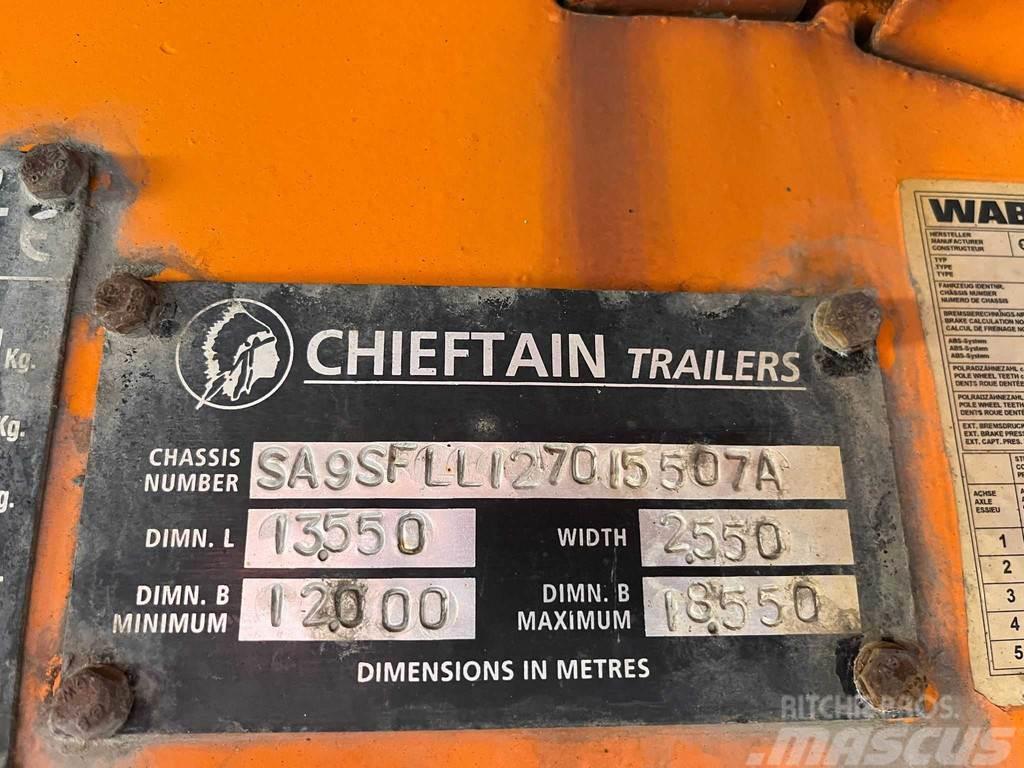 Chieftain SFLL 1270 PLATFORM L=9315 mm Mélybölcsős félpótkocsik