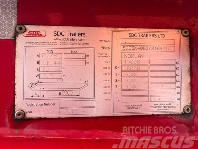 SDC TRAILERS Semitrailer Konténerkeret / Konténeremelő félpótkocsik