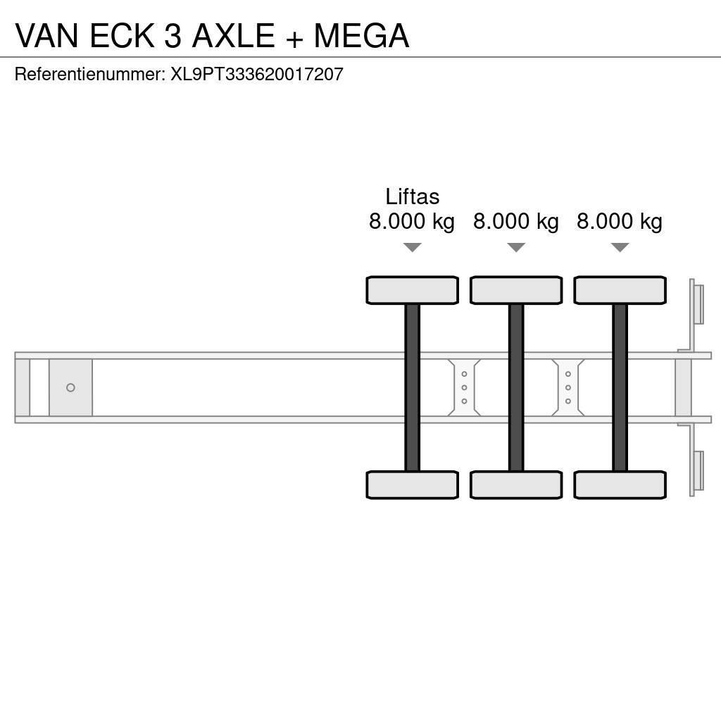 Van Eck 3 AXLE + MEGA Dobozos félpótkocsik