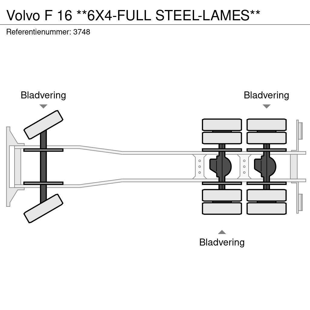 Volvo F 16 **6X4-FULL STEEL-LAMES** Fülkés alváz