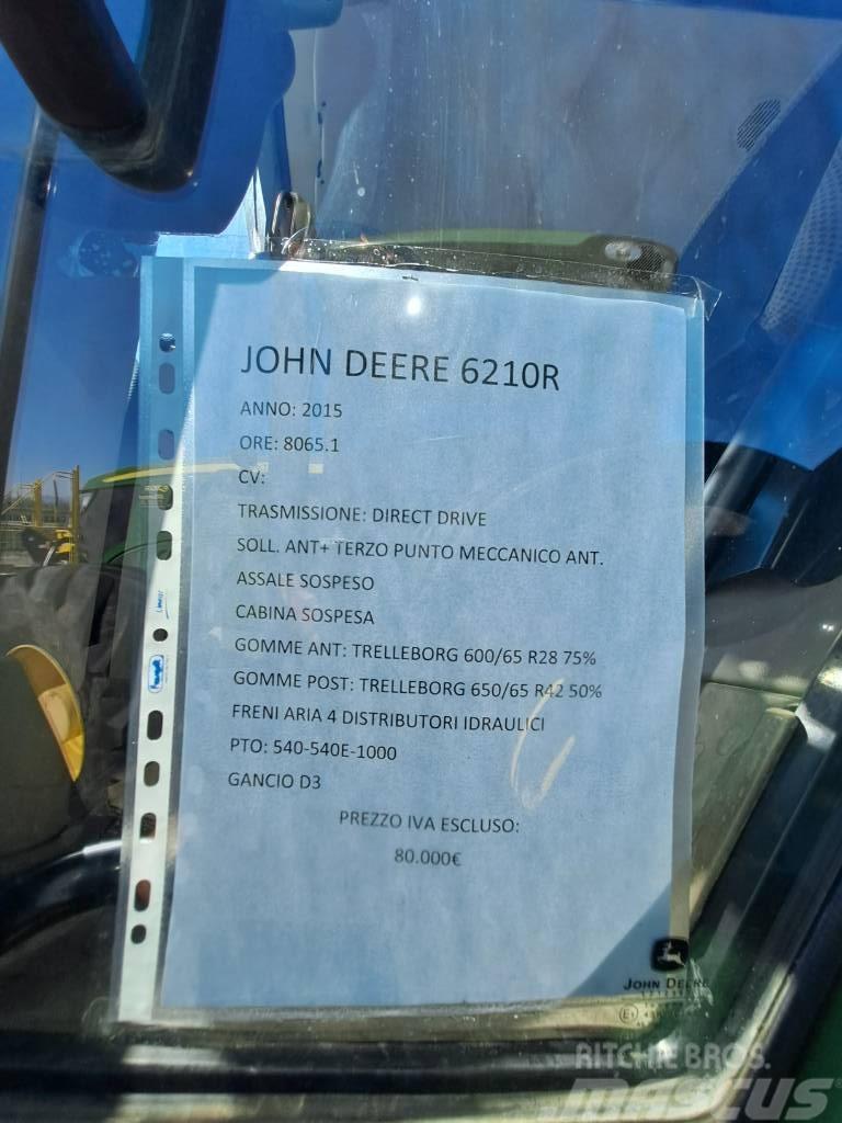 John Deere 6210 R Traktorok