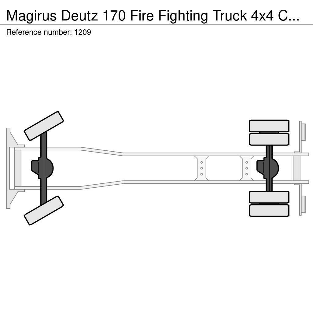 Magirus Deutz 170 Fire Fighting Truck 4x4 Complete truck G Tűzoltó