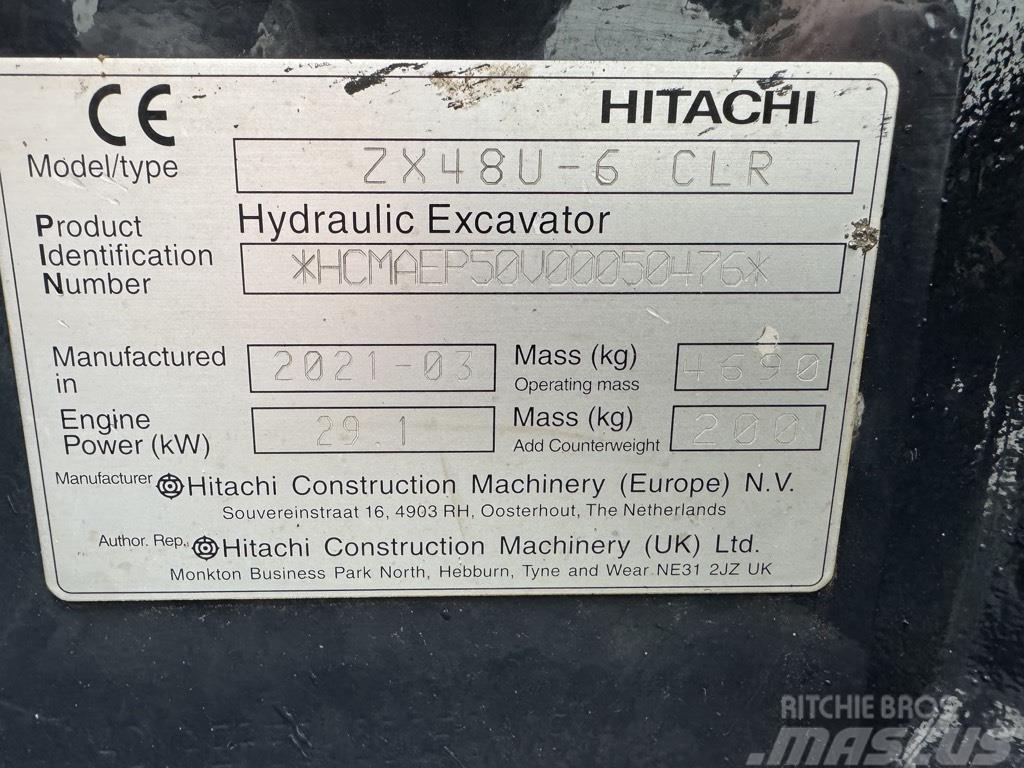 Hitachi ZX 48 U-6 Mini kotrók < 7t