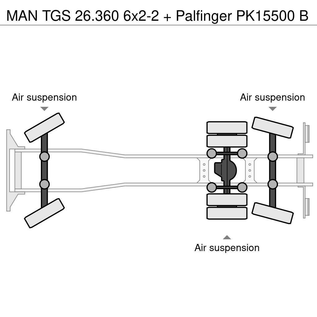 MAN TGS 26.360 6x2-2 + Palfinger PK15500 B Terepdaruk