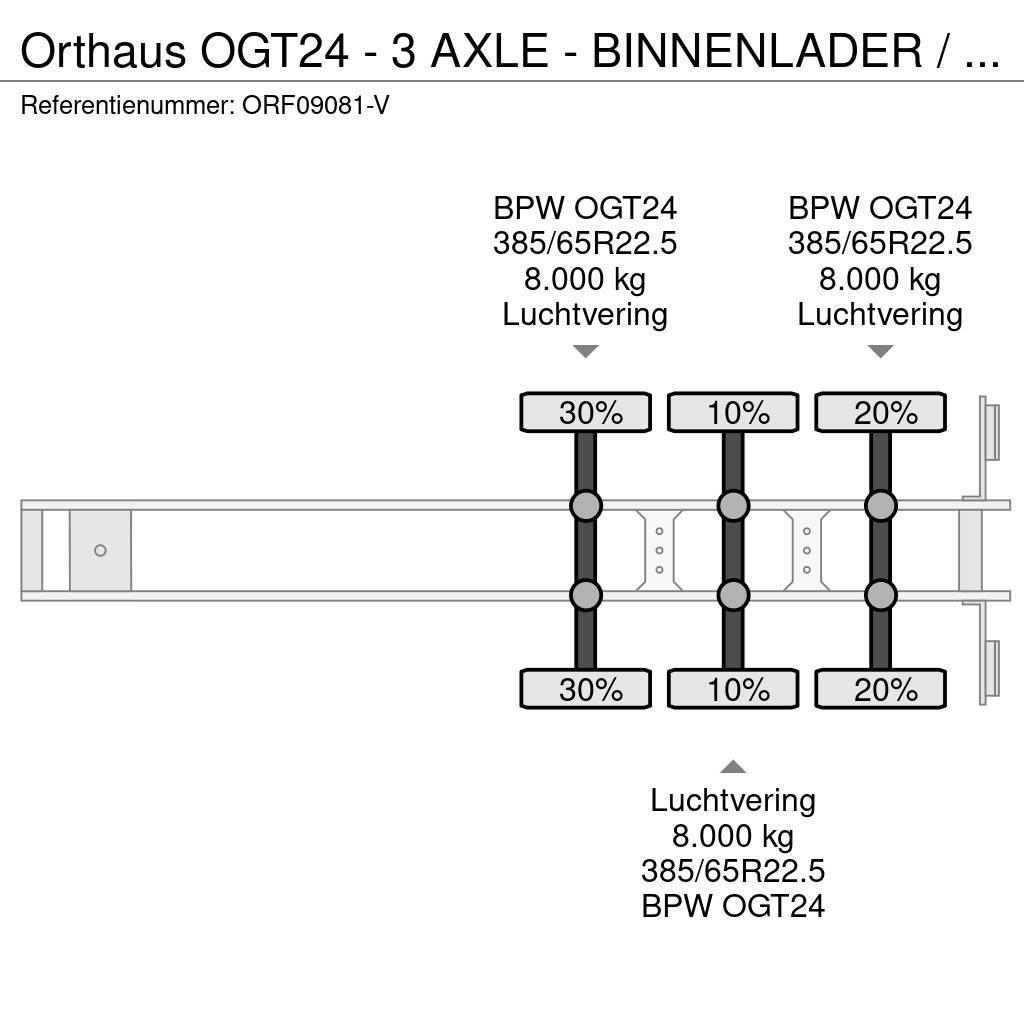 Orthaus OGT24 - 3 AXLE - BINNENLADER / INNENLADER / INLOAD Egyéb - félpótkocsik