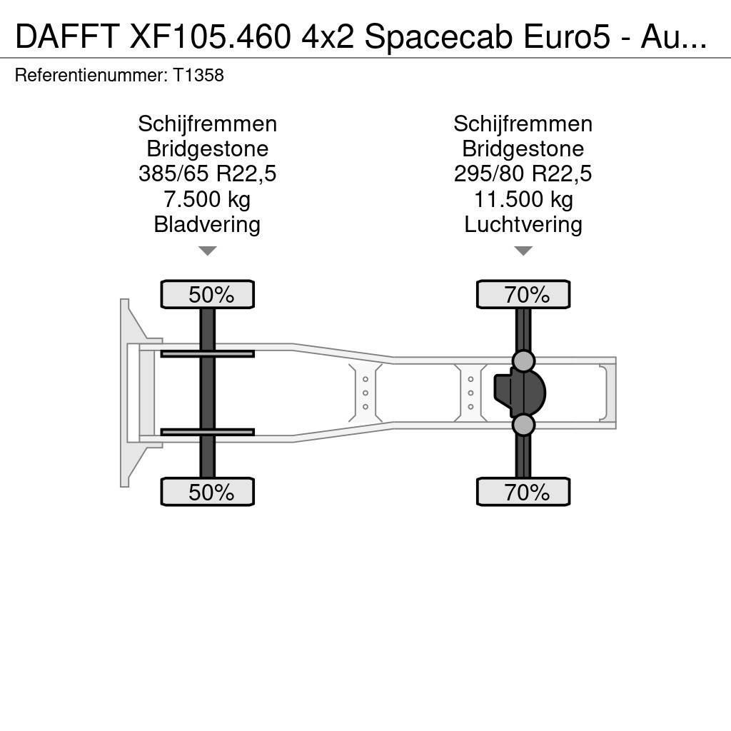 DAF FT XF105.460 4x2 Spacecab Euro5 - Automatic - Stan Nyergesvontatók