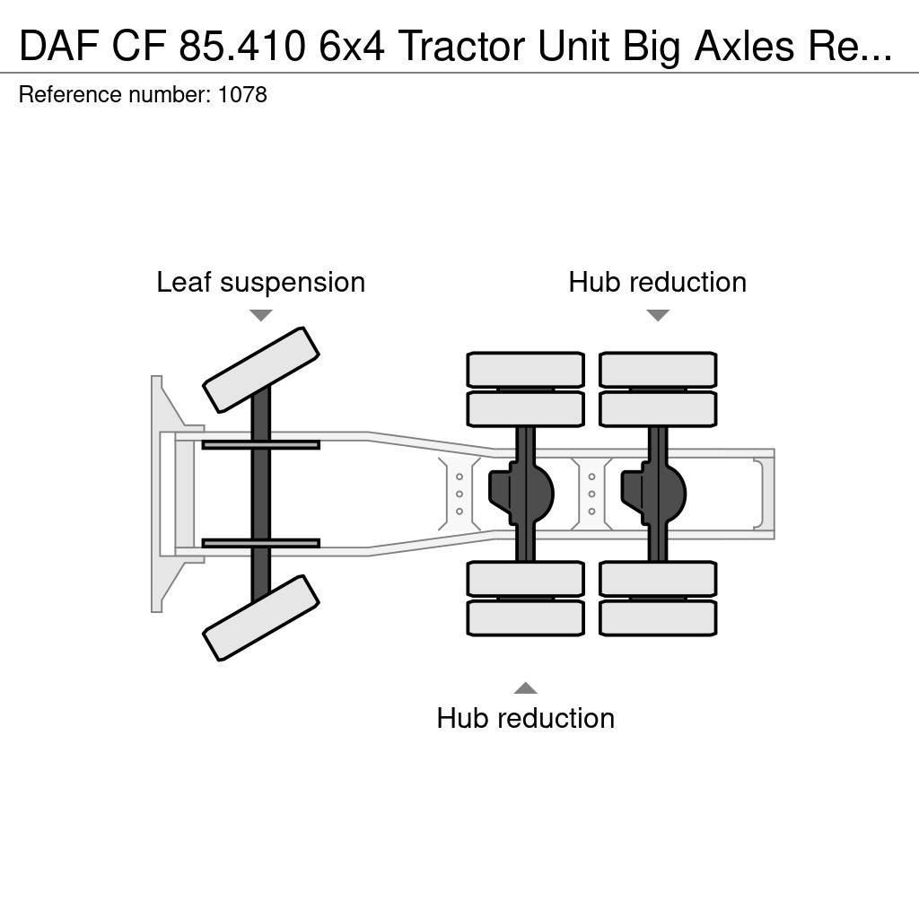 DAF CF 85.410 6x4 Tractor Unit Big Axles Retarder Good Nyergesvontatók