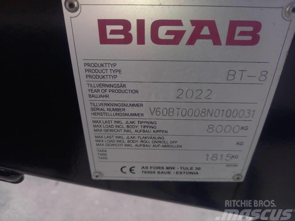 Bigab BT8 Billenő pótkocsik