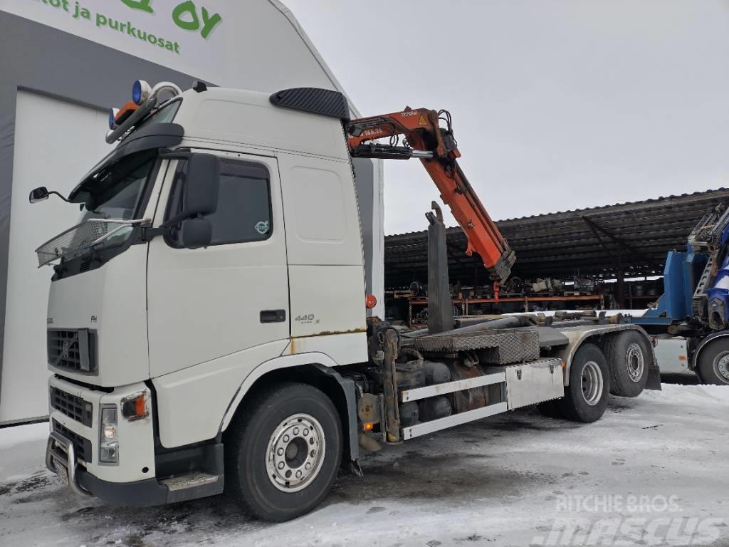 Volvo FH13 6x2 koukkulaite+Atlas 165 nosturi radio Horgos rakodó teherautók