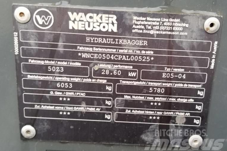 Wacker Neuson 50Z3 Lánctalpas kotrók