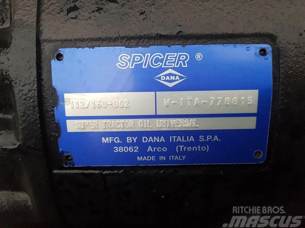 Redrock TH301-Spicer Dana 112/160-002-Axle/Achse/As Tengelyek