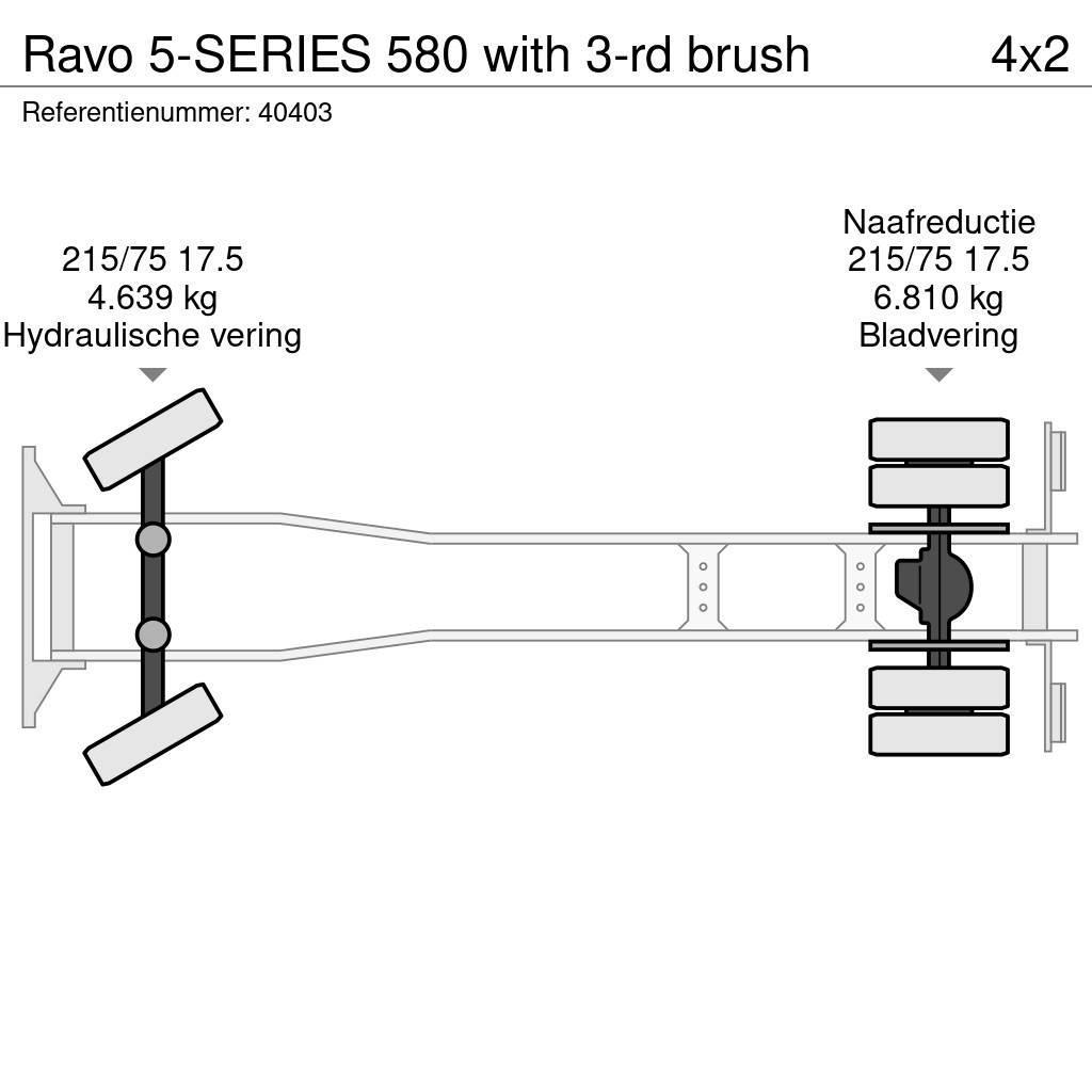Ravo 5-SERIES 580 with 3-rd brush Utcaseprő teherautók