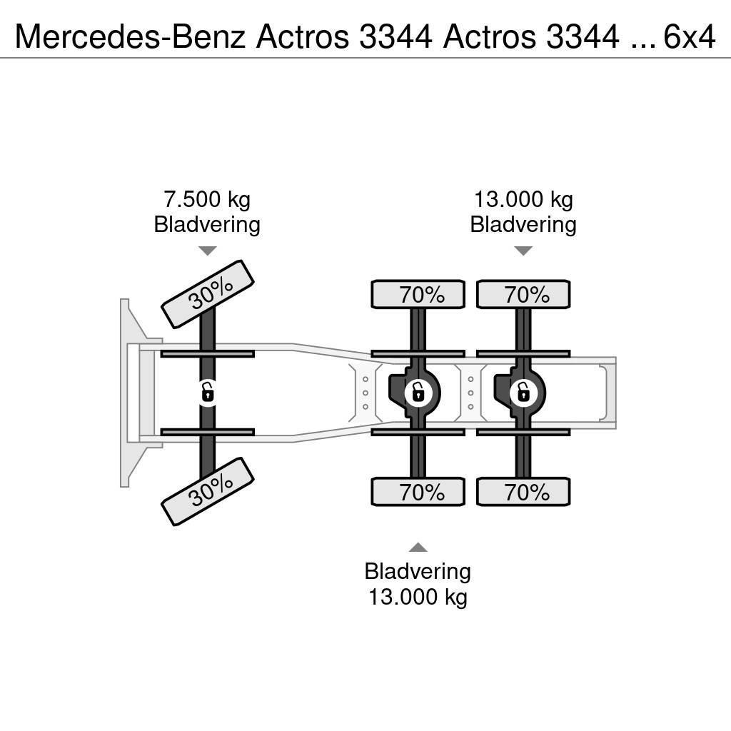 Mercedes-Benz Actros 3344 Actros 3344 Kipphydraulik 6x4 33Ton Nyergesvontatók