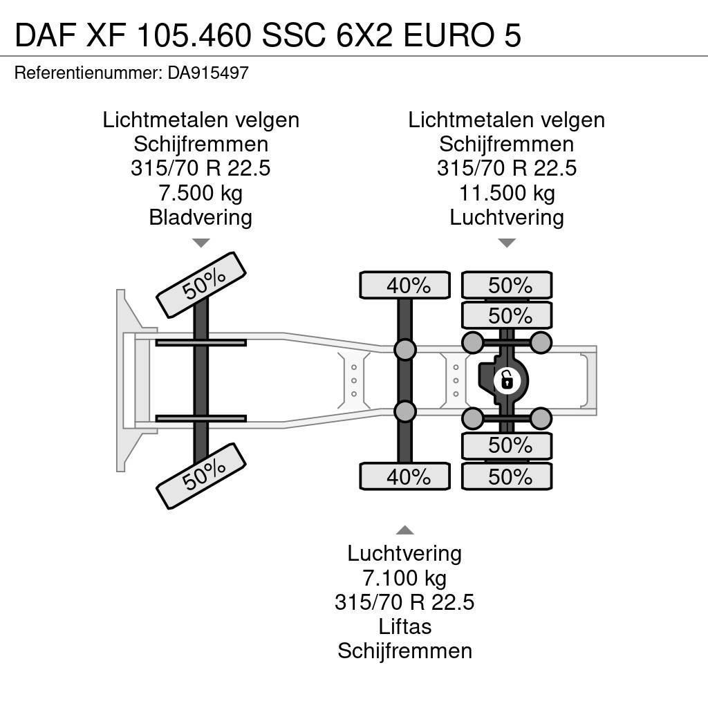 DAF XF 105.460 SSC 6X2 EURO 5 Nyergesvontatók