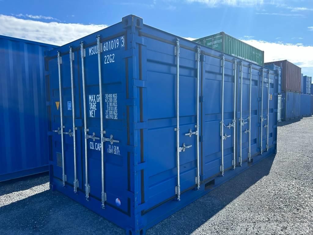  container ny 20fot hel öppningsbar långsida och en Speciális konténerek