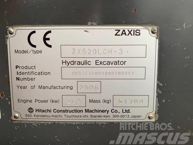 Hitachi ZX520LCH-3, low hours Lánctalpas kotrók