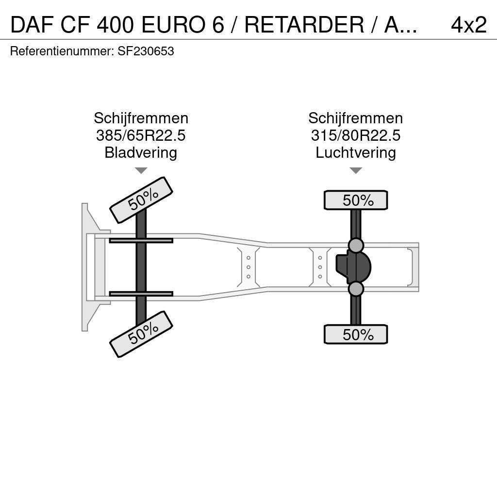 DAF CF 400 EURO 6 / RETARDER / AIRCO Nyergesvontatók