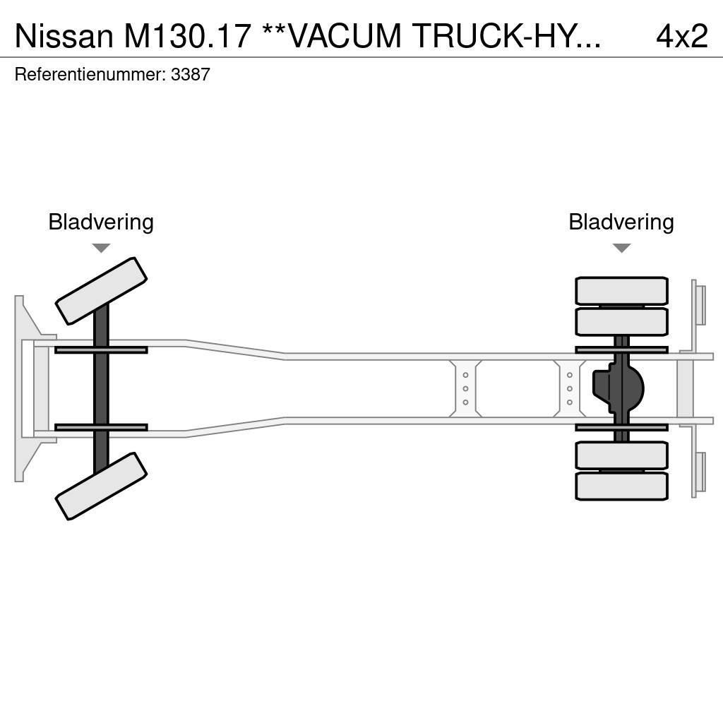 Nissan M130.17 **VACUM TRUCK-HYDROCUREUR-BELGIAN TRUCK** Vákuum teherautok