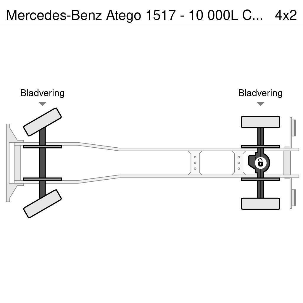 Mercedes-Benz Atego 1517 - 10 000L CARBURANT / FUEL - 4 COMP - L Tartályos teherautók