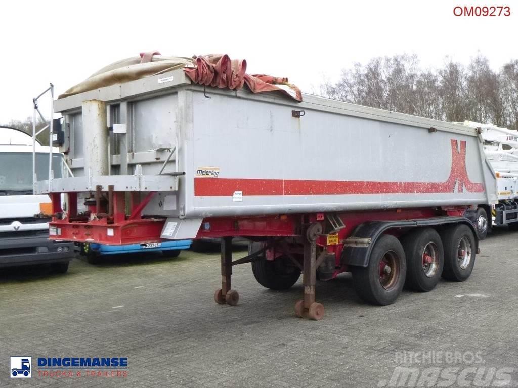 Meierling Tipper trailer alu 21 m3 + tarpaulin Billenő félpótkocsik