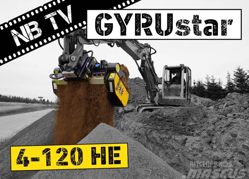 Gyru-Star 4-120HE | Siebschaufel Radlader & Bagger Rotátoros törőkanalak