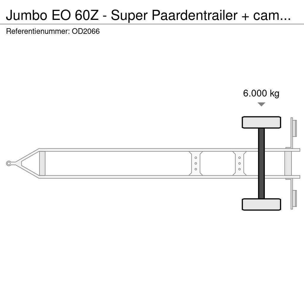 Jumbo EO 60Z - Super Paardentrailer + camper GEEN BTW! Állatszállító pótkocsik