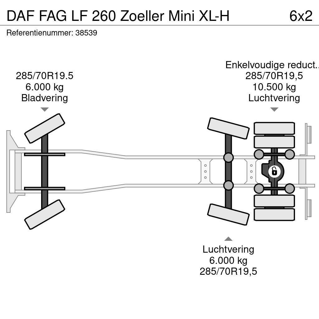 DAF FAG LF 260 Zoeller Mini XL-H Hulladék szállítók