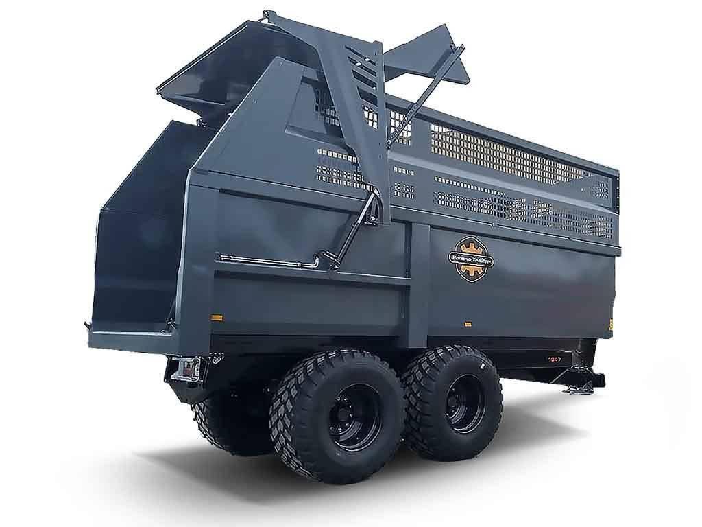 Palmse Trailer Ensilagevagn Mega volym 19 ton 47 kubik NY Billenő Mezőgazdasági pótkocsik