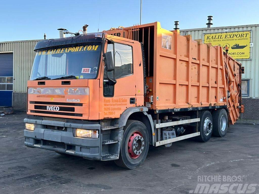 Iveco 180E30 Garbage Truck 6x2 Haller Good Condition Hulladék szállítók
