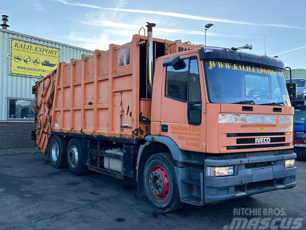 Iveco 180E30 Garbage Truck 6x2 Haller Good Condition Hulladék szállítók