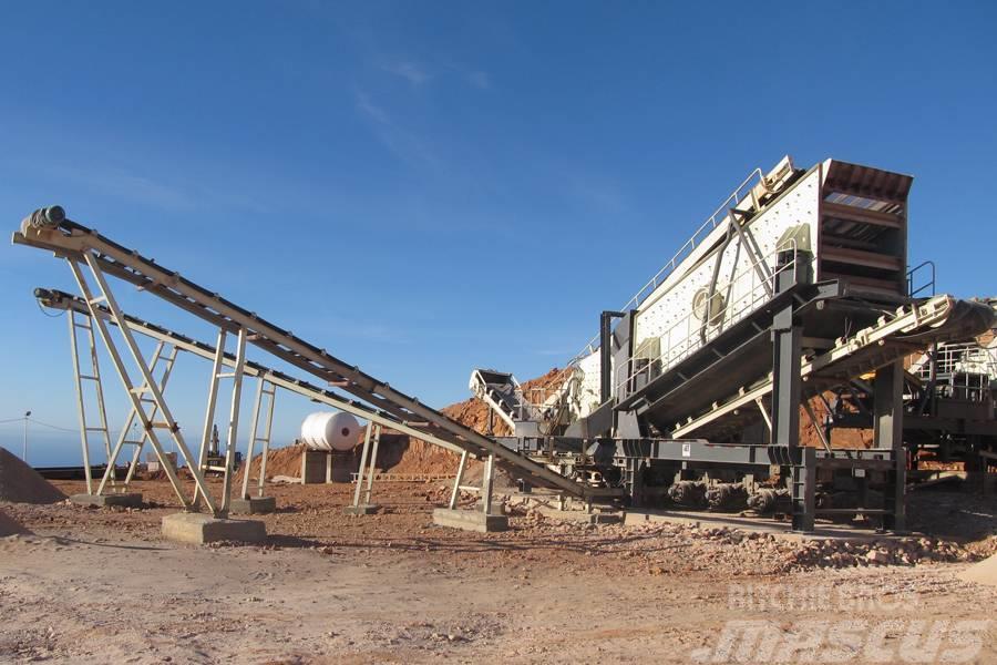 Liming 400tph gypsum mobile crushing plant Komplett üzemek