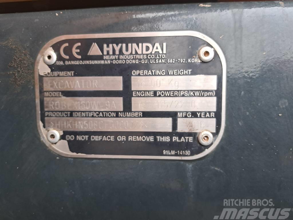 Hyundai R160W-9A Gumikerekes kotrók