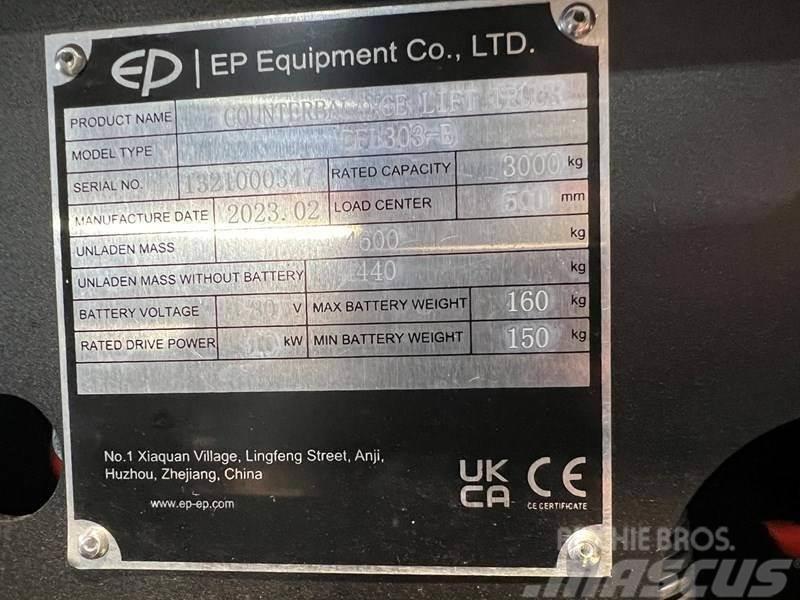 EP EFL303-B met een hefhoogte van 4,8 meter Elektromos targoncák
