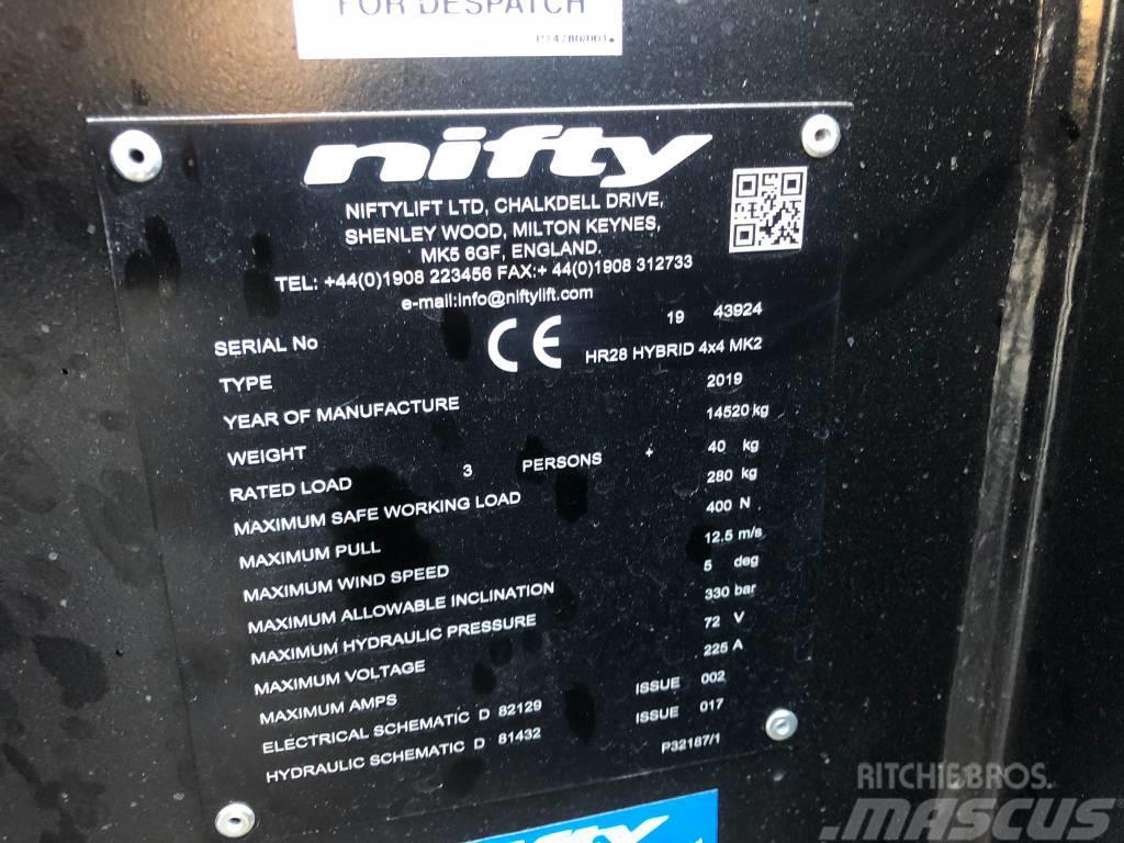 Niftylift HR28 Hybrid 4x4 MK2 Karos emelők