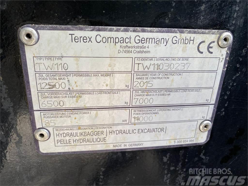 Terex TW110 Gumikerekes kotrók