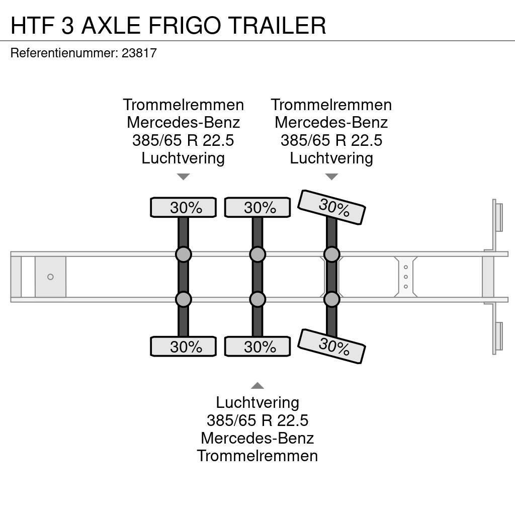 HTF 3 AXLE FRIGO TRAILER Hűtős félpótkocsik
