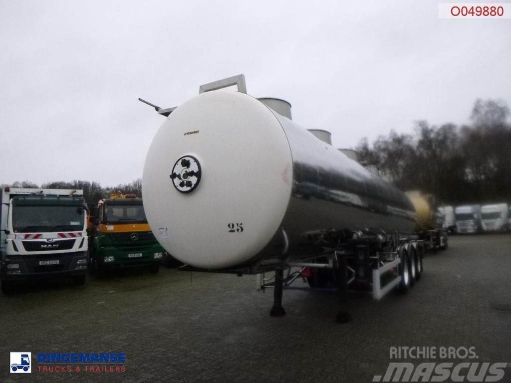 Magyar Chemical tank inox L4BH 33.5 m3 / 1 comp / ADR 24/ Tartályos félpótkocsik