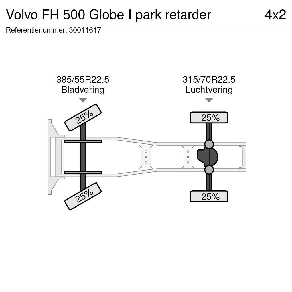 Volvo FH 500 Globe I park retarder Nyergesvontatók