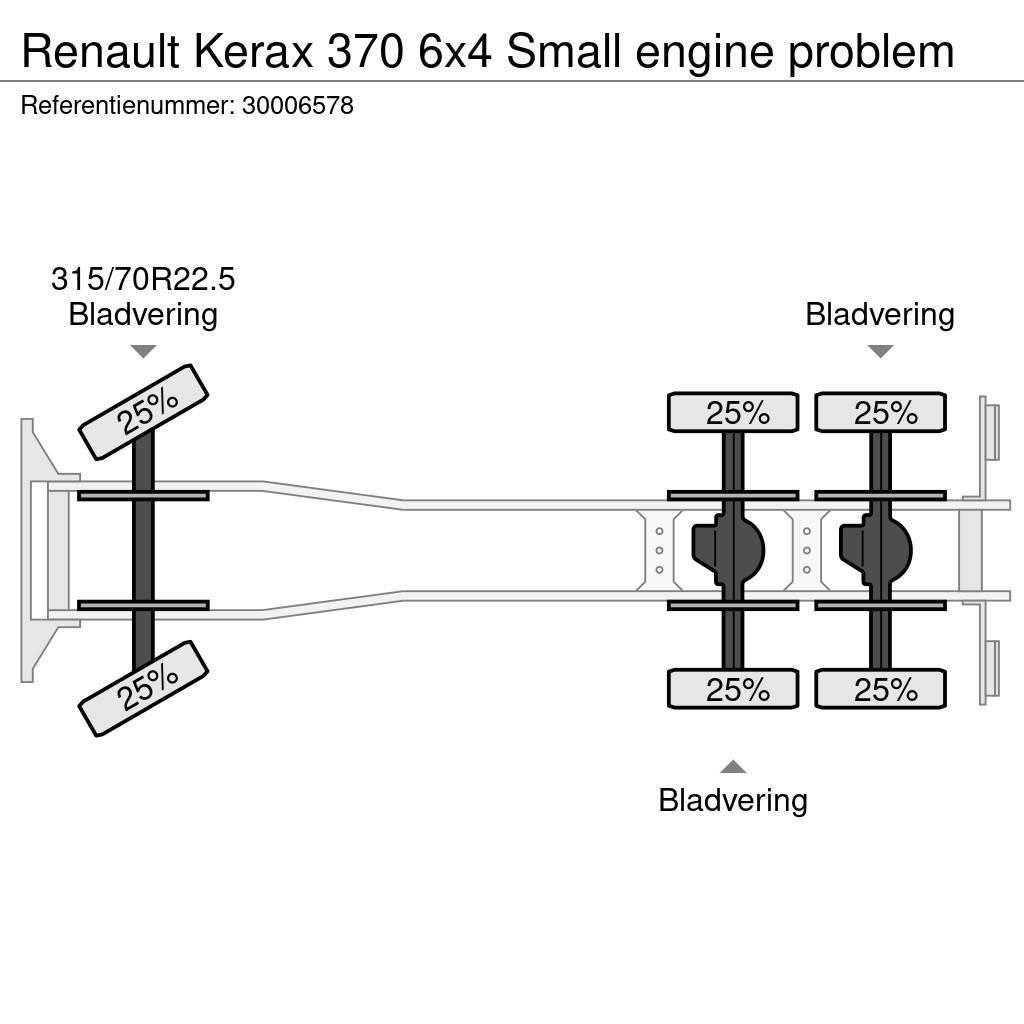 Renault Kerax 370 6x4 Small engine problem Fülkés alváz